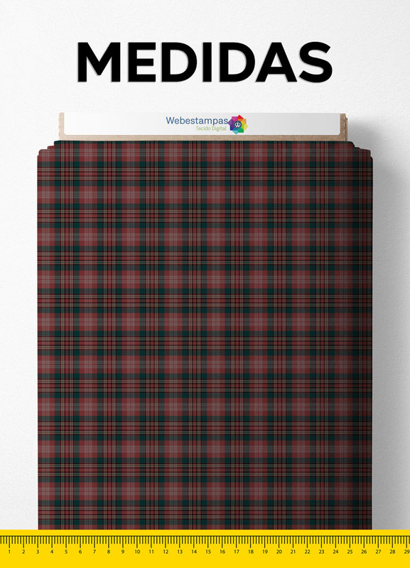 Tecido Veludo Suede Estampa Digital Xadrez 58 com 1,40m de Largura