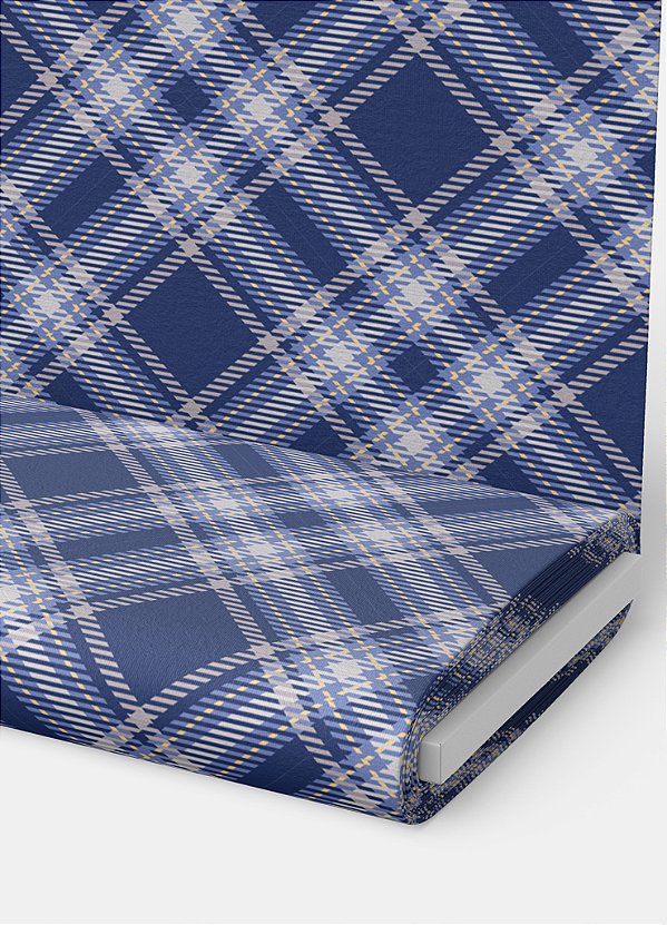 Tecido Veludo Suede Estampa Digital Xadrez 71 com 1,40m de Largura