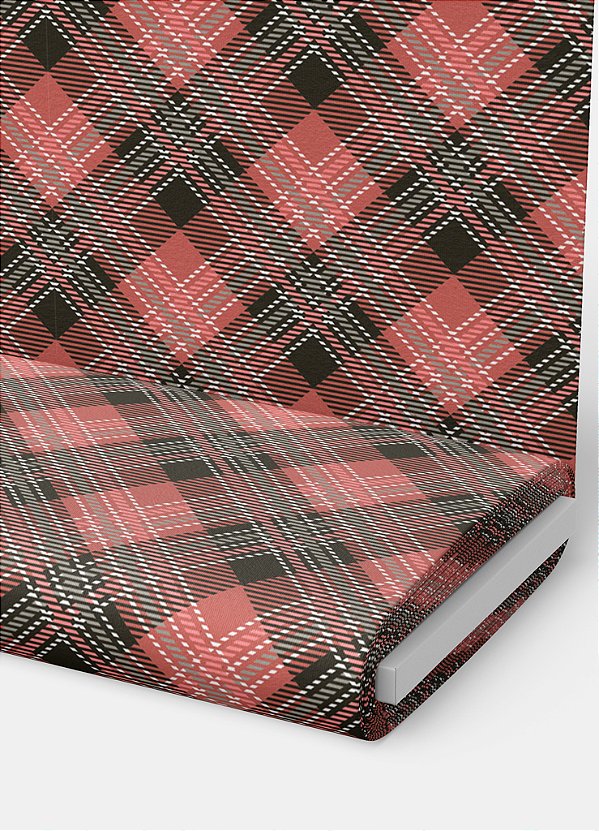 Tecido Veludo Suede Estampa Digital Xadrez 95 com 1,40m de Largura