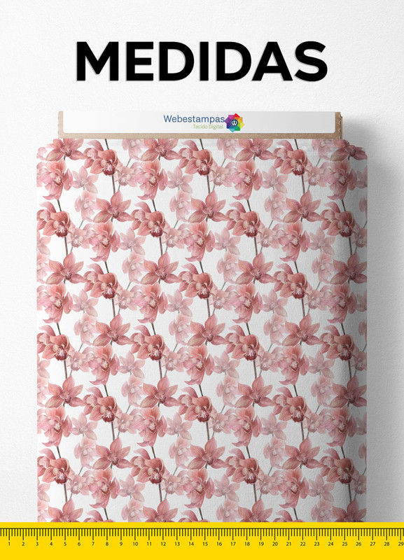 Tecido Tricoline Estampa Digital Floral 155 com 1,50m de Largura