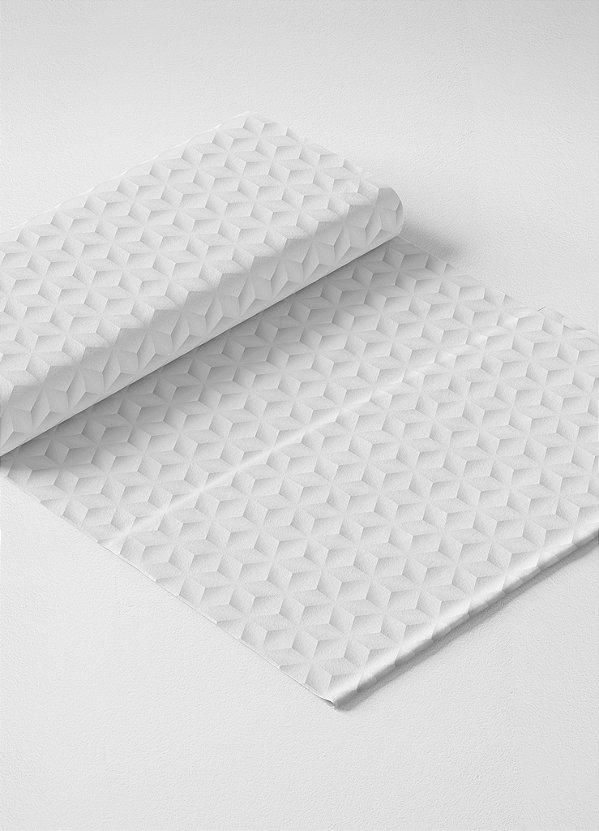 Tecido Micropercal Estampa Digital Cubinhos 3D 1,55m de Largura