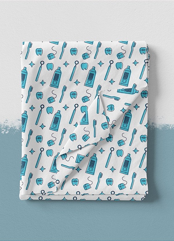 Tecido Oxford Estampa Digital Saúde 2 com 1,55m de Largura