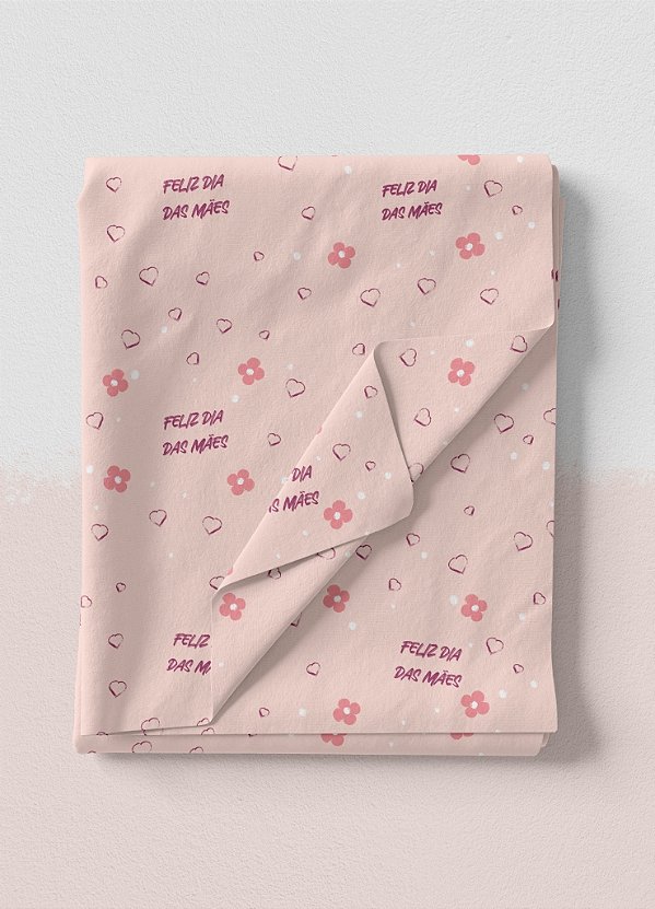 Tecido Veludo Suede Estampa Digital Dia das Mães 8 1,40m de Largura