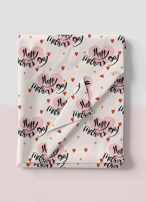 Tecido Microfibra Estampa Digital Dia das Mães 10 com 1,55m de Largura