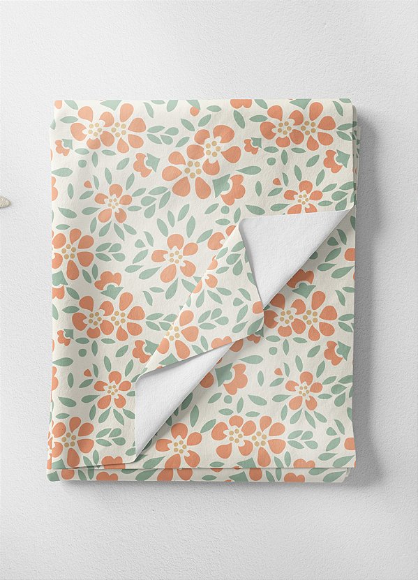 Tecido Tricoline Estampa Digital Floral 118 com 1,55m de Largura