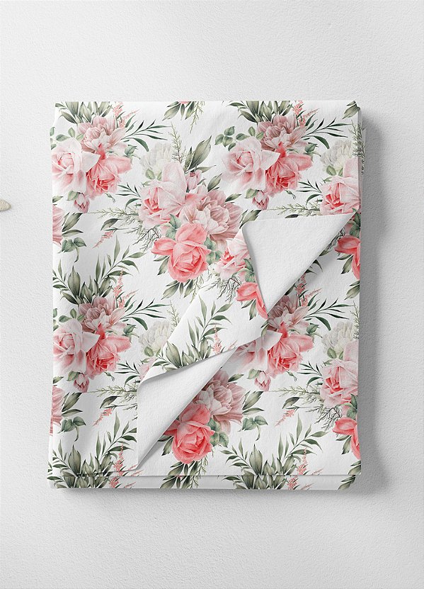 Tecido Tricoline Estampa Digital Floral 132 com 1,55m de Largura