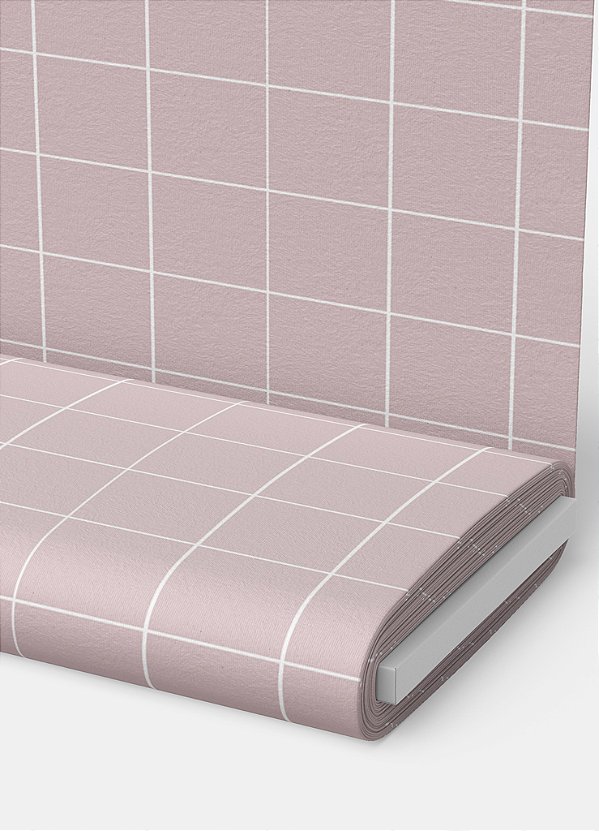 Tecido Malha 100% Algodão Fio 30 Estampa Digital Quadriculado Fundo Rosa 1,50m de Largura
