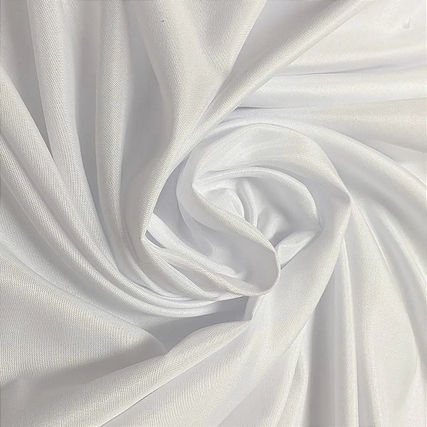 Tecido Microfibra 100g Liso Branco com 1,60m de Largura