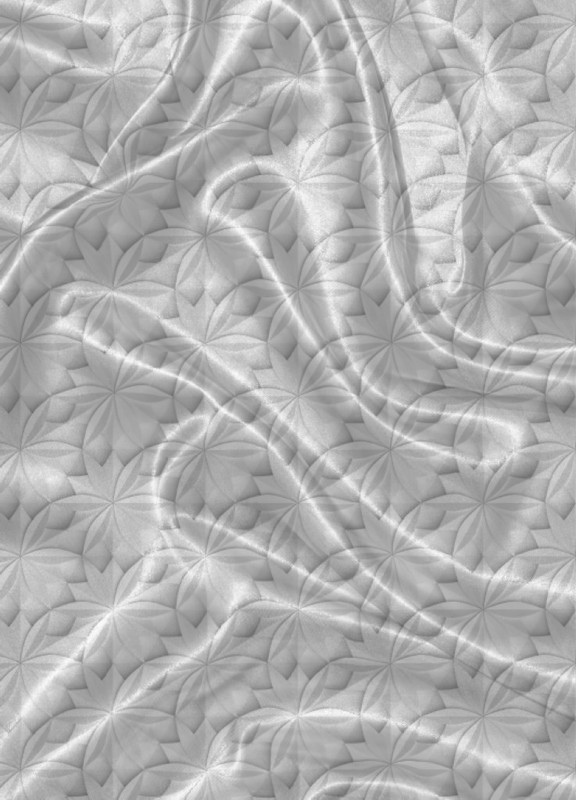 Tecido Cetim Estampa Digital Folhas 3D1,40m de Largura