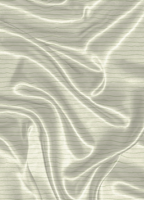 Tecido Cetim Estampa Digital Listra Verde Fundo Claro 1,40m de Largura