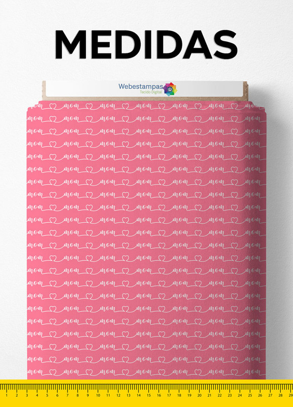 Tecido Cetim Estampa Digital Dia das Mães 11 com 1,40m de Largura