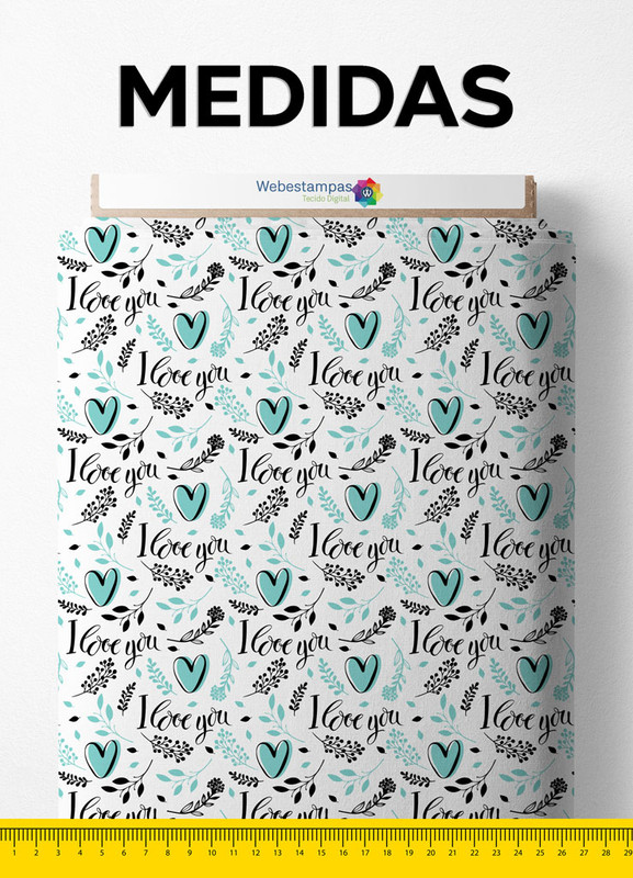 Tecido Cetim Estampa Digital Dia das Mães 13 com 1,40m de Largura