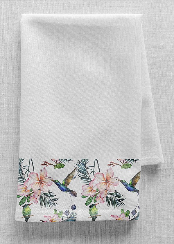 Tecido Cotton Estampa Digital Beija-Flor 1,60m de Largura