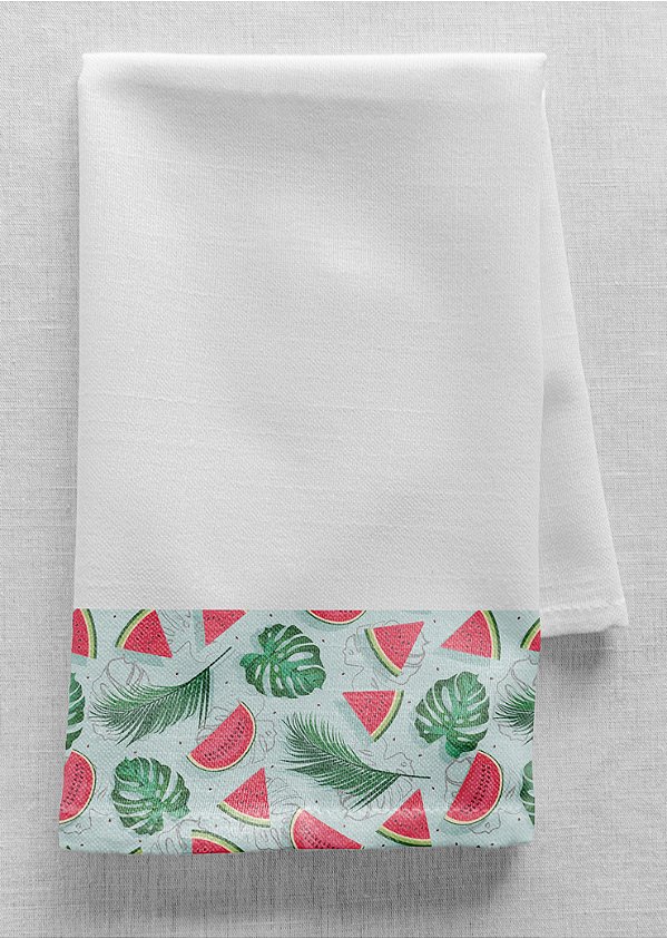 Tecido Cotton Estampa Digital Melancia 1,60m de Largura