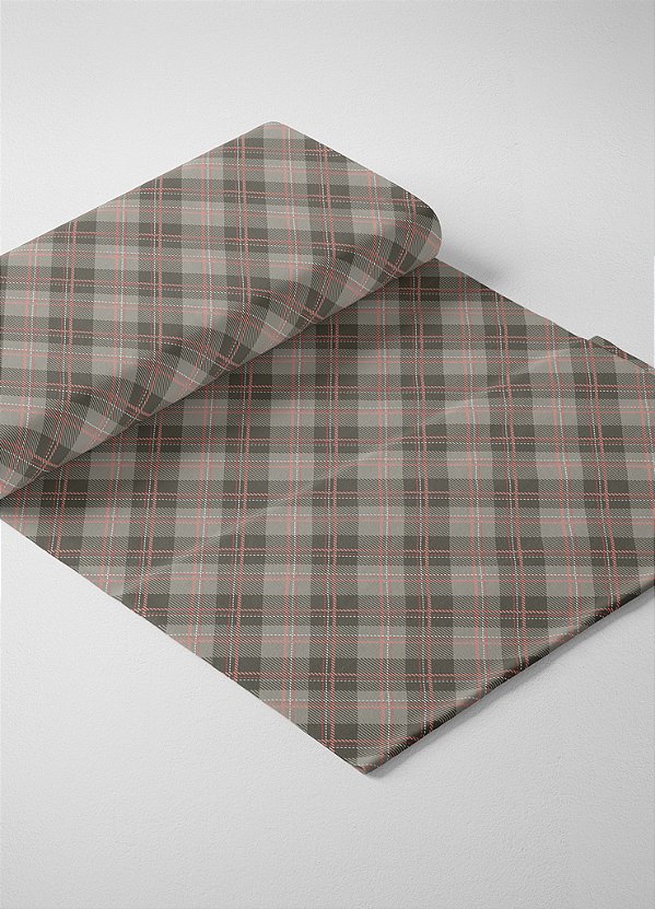Tecido Cotton Estampa Digital Xadrez 92 com 1,60m de Largura