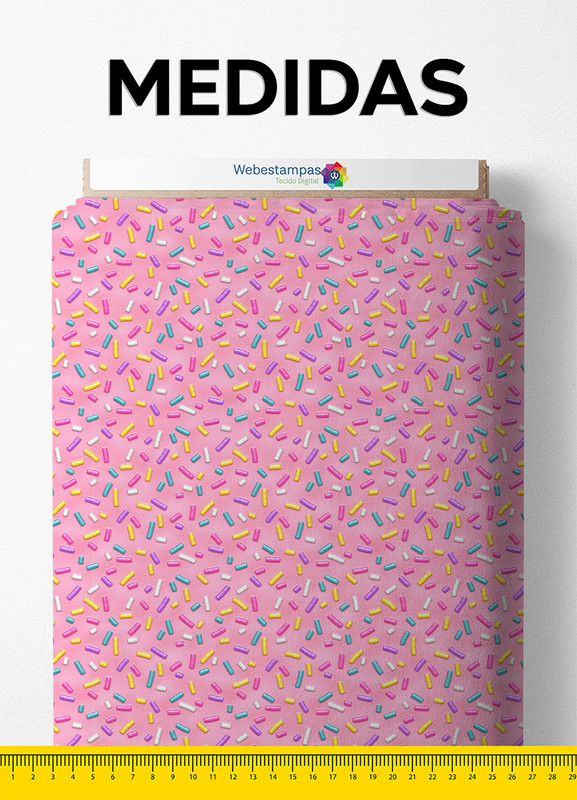 Tecido Microfibra Estampa Digital Granulado Colorido 1,55m de Largura