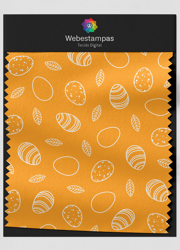 Tecido Microfibra Estampa Digital Easter Egg 1,55m de Largura