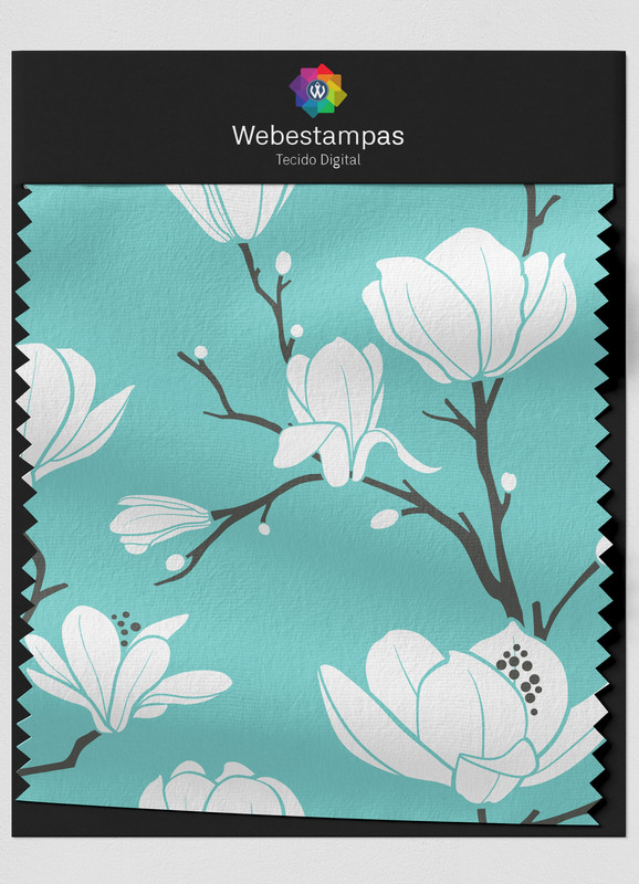 Tecido Microfibra Estampa Digital Floral 304 com 1,55m de Largura