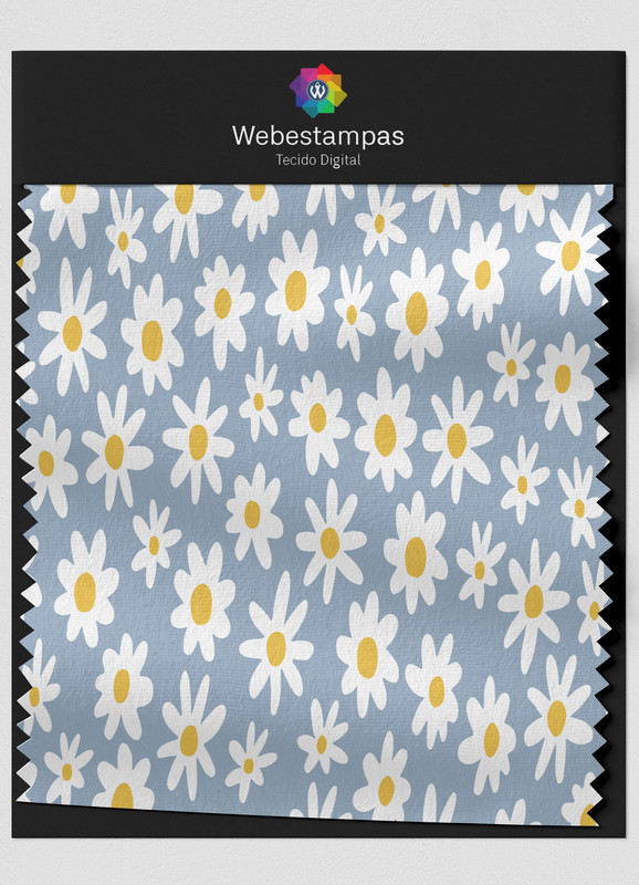 Tecido Microfibra Estampa Digital Floral 341 com 1,55m de Largura