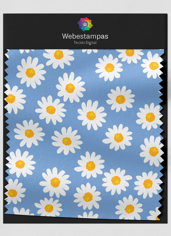 Tecido Microfibra Estampa Digital Floral 342 com 1,55m de Largura