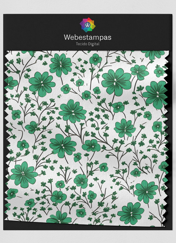 Tecido Microfibra Estampa Digital Floral 360 com 1,55m de Largura