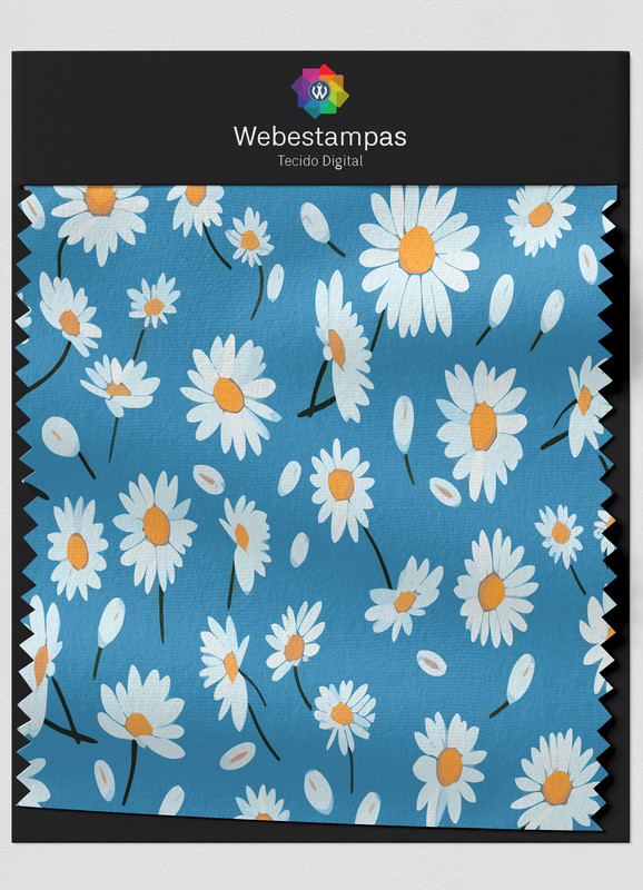 Tecido Microfibra Estampa Digital Floral 362 com 1,55m de Largura