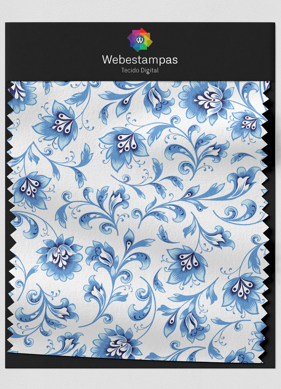 Tecido Microfibra Estampa Digital Floral 377 com 1,55m de Largura