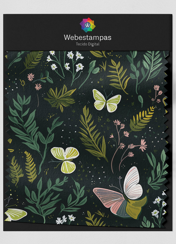 Tecido Microfibra Estampa Digital Floral 387 com 1,55m de Largura