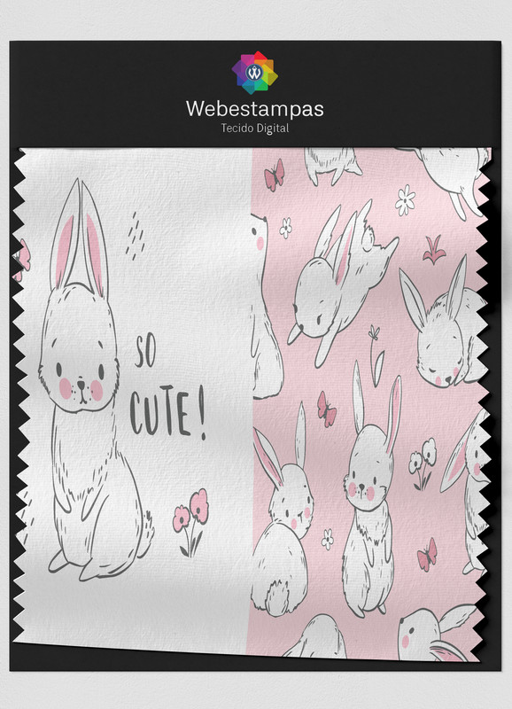 Tecido Microfibra Estampa Digital So Cute 1,55m de Largura