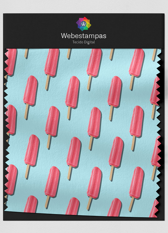 Tecido Helanca Estampa Digital Picolé 1,55m de Largura