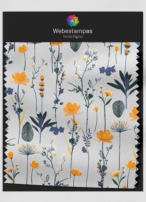 Tecido Helanca Estampa Digital Floral 305 com 1,55m de Largura