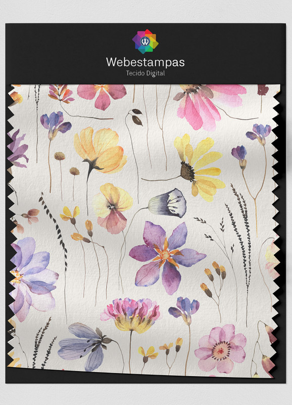 Tecido Helanca Estampa Digital Floral 340 com 1,55m de Largura