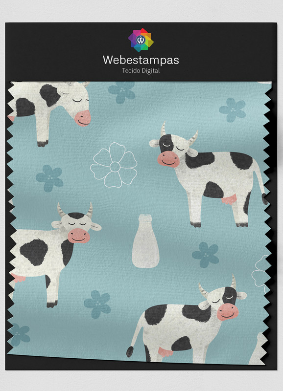Tecido Oxford Estampa Digital Vaca 1,55m de Largura