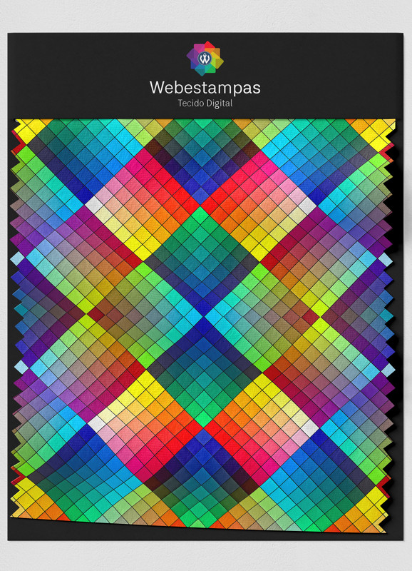 Tecido Oxford Estampa Digital Patchwork 9 com 1,55m de Largura