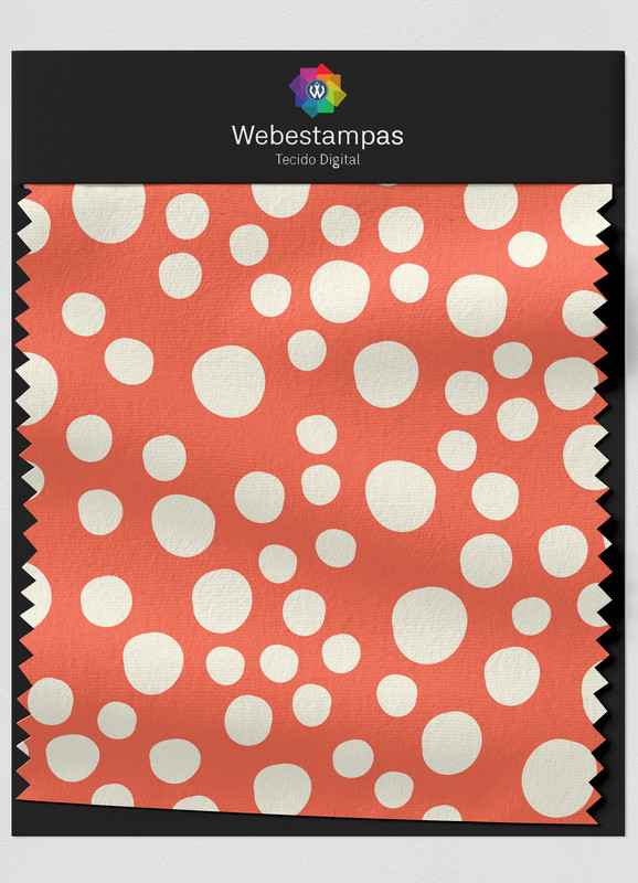 Tecido Oxford Estampa Digital Poá 2 com 1,55m de Largura