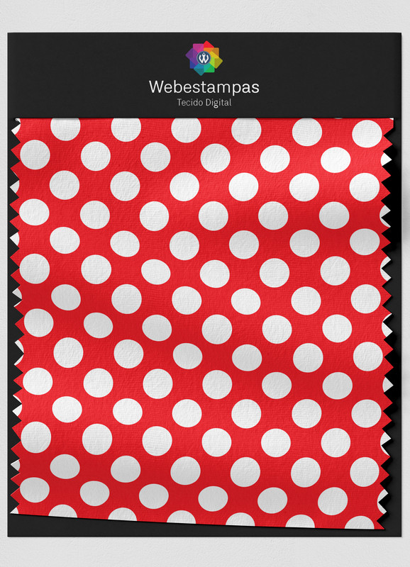 Tecido Oxford Estampa Digital Poá 9 com 1,55m de Largura