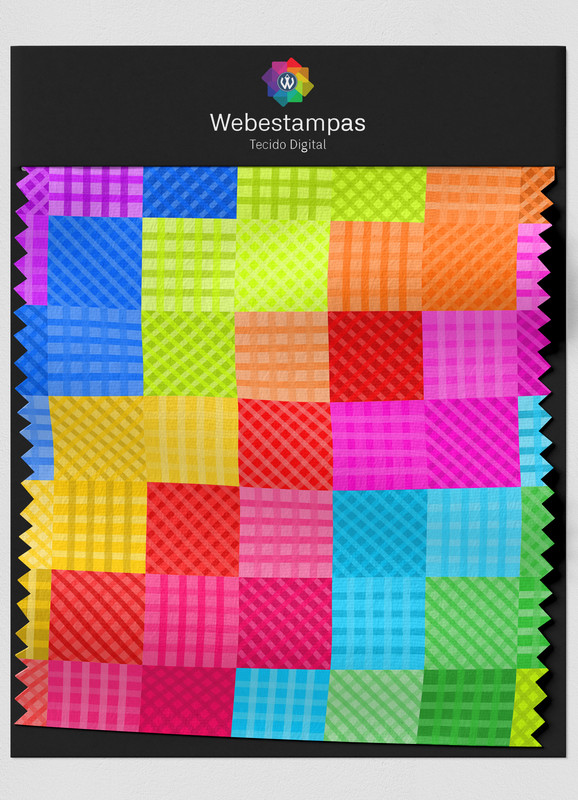 Tecido Oxford Estampa Digital Xadrez 2 com 1,55m de Largura