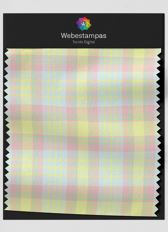 Tecido Oxford Estampa Digital Xadrez 9 com 1,55m de Largura