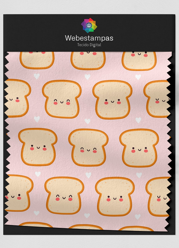 Tecido Oxford Estampa Pãozinho 1,55m de Largura