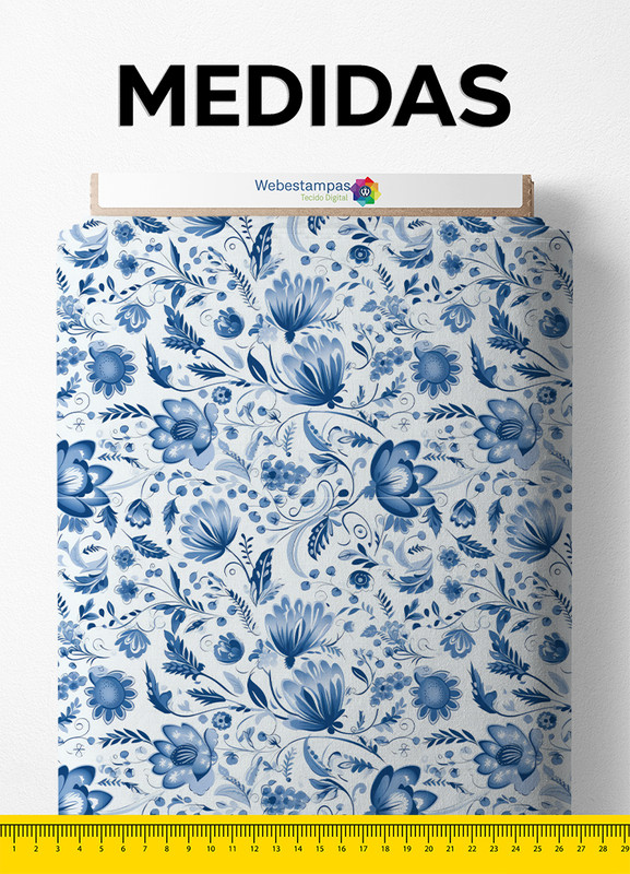 Tecido Velboa Estampa Digital Floral 359 com 1,55m de Largura