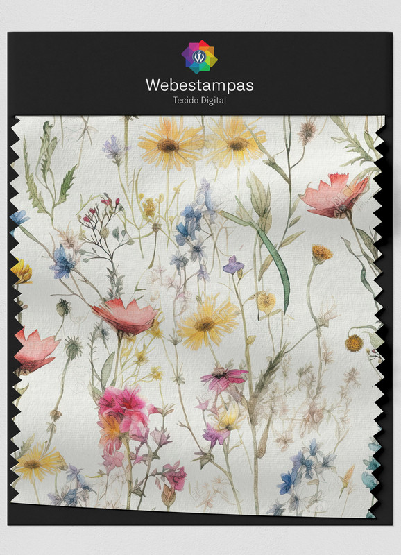Tecido Veludo Estampa Digital Floral 353 com 1,55m de Largura