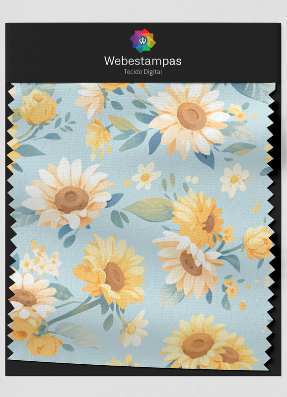 Tecido Veludo Estampa Digital Floral 375 com 1,55m de Largura