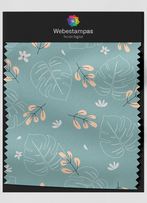 Tecido Veludo Estampa Digital Floral 376 com 1,55m de Largura