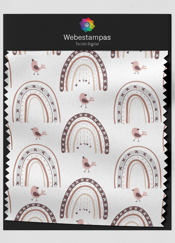 Tecido Cotton Estampa Digital Little Bird 1,60m de Largura