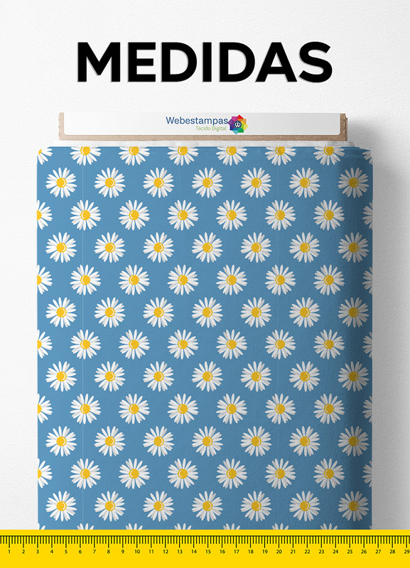 Tecido Tricoline Estampa Digital Floral 316 com 1,50m de Largura