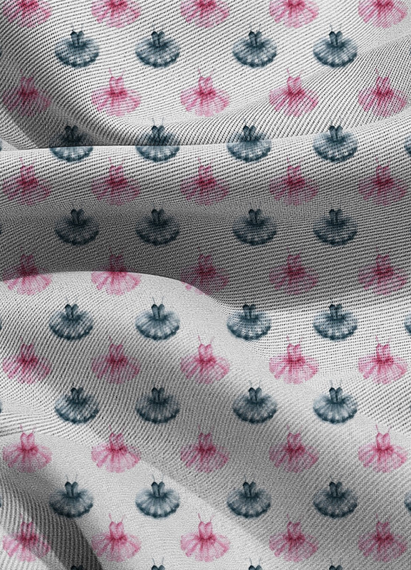Tecido Blackout Estampa Digital Roupa de Balé Azul e Rosa 1,35m de Largura