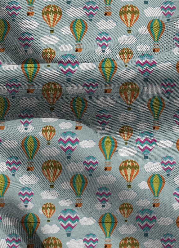 Tecido Blackout Estampa Digital Baloeiros 1,35m de Largura