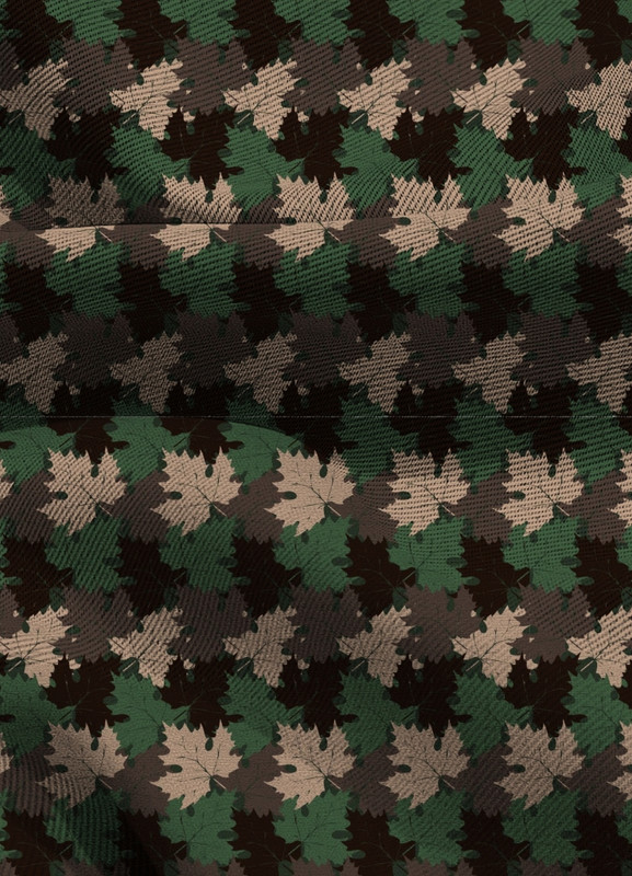 Tecido Blackout Estampa Digital Camuflada Folhas 1,35m de Largura