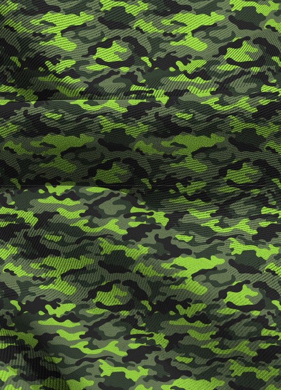 Tecido Blackout Estampa Digital Camuflagem Tons de Verde 1,35m de Largura