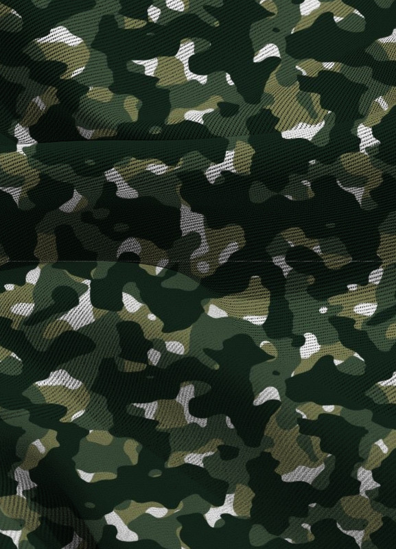 Tecido Blackout Estampa Digital Camuflagem Pequena Verde 1,35m de Largura